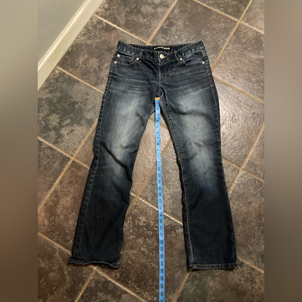 Express Barely Boot Low Rise Jeans Size 2 - image 4
